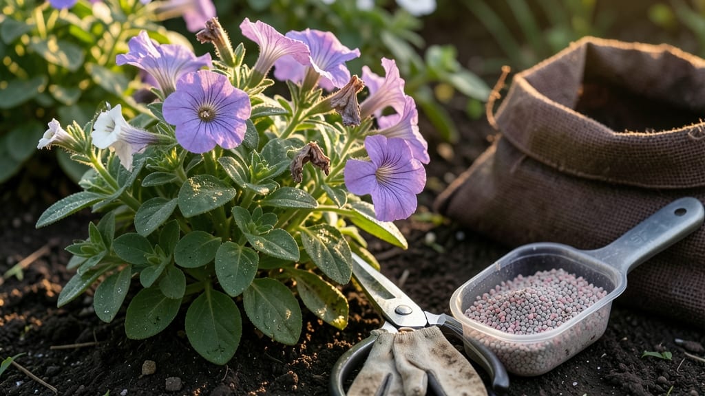 How to Make Petunias Fuller: Pinch Back Early for Bushier Growth