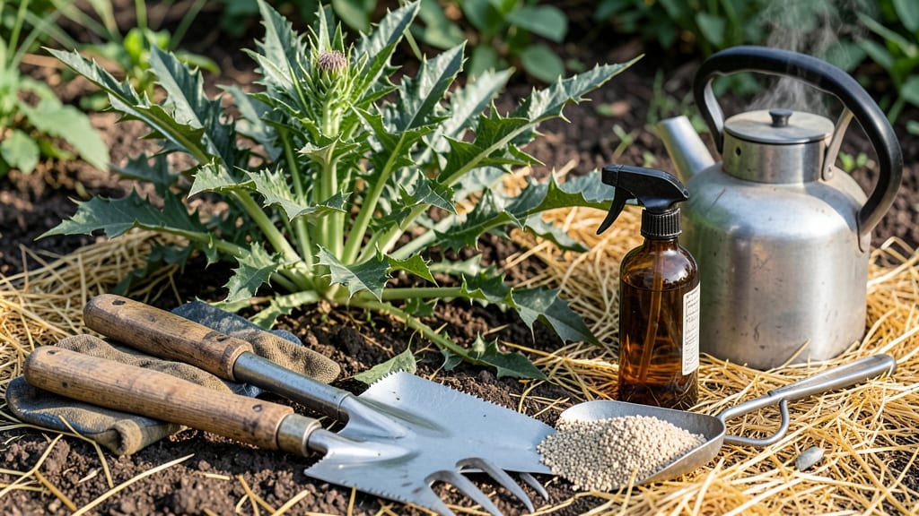 How to Get Rid of Milk Thistle: Boiling Water Barrier That Smothers Roots Permanently