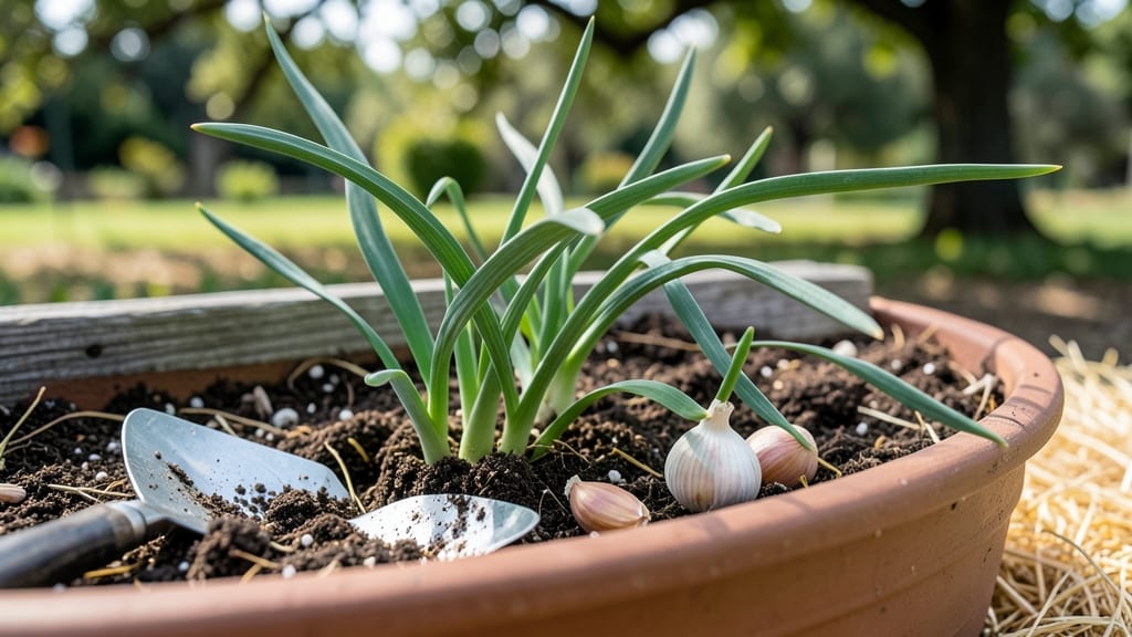 How to Grow Garlic from Cloves in Containers: Bold Harvest in Small Spaces