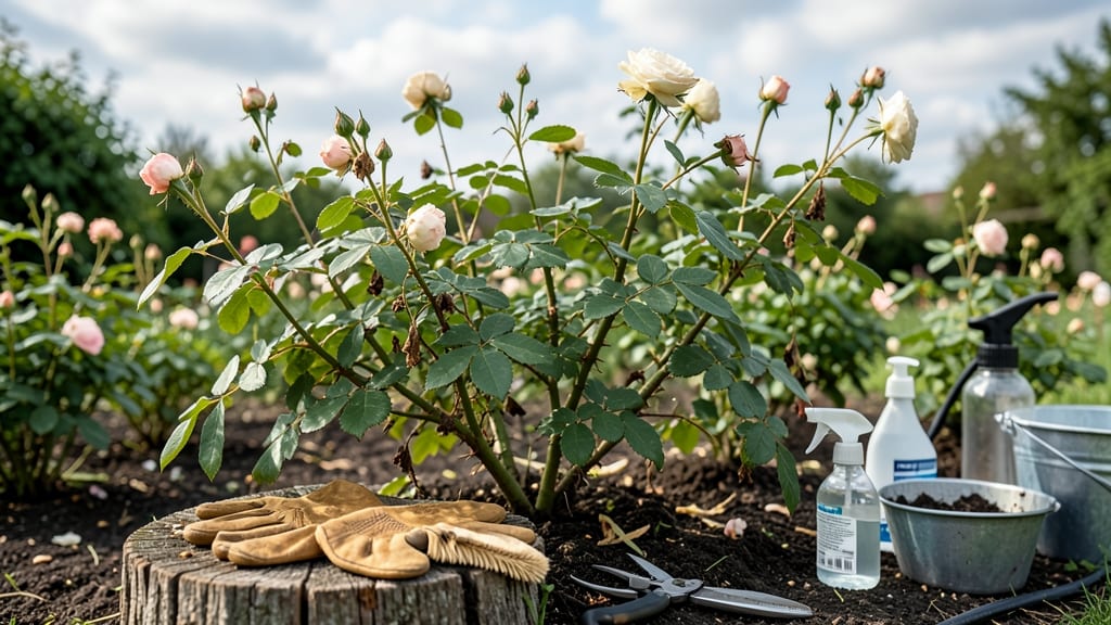 How to Clean Roses: Boil-and-Pour Pest Barrier That Smothers Grubs Naturally