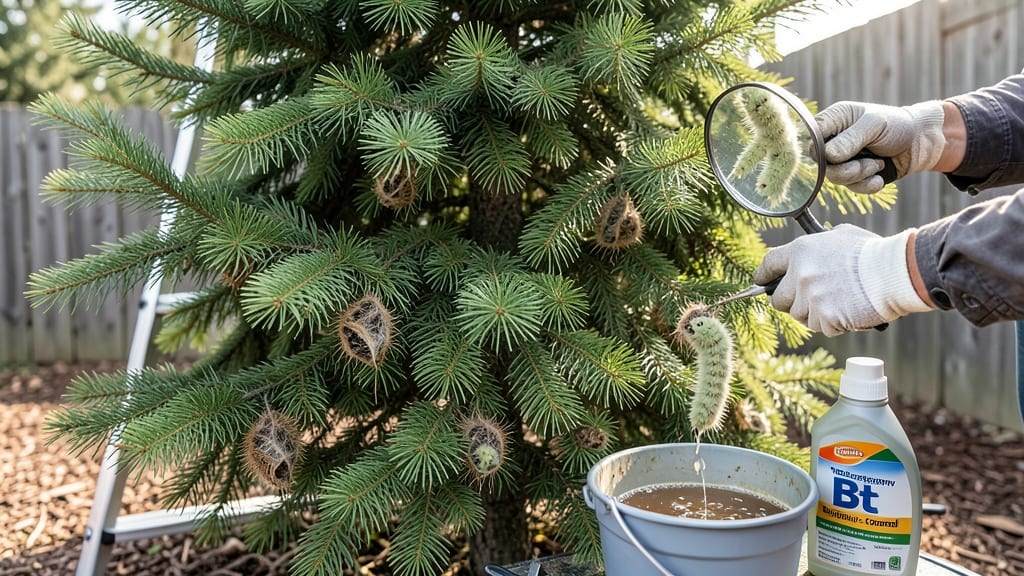 How to Get Rid of Bagworms on Evergreens: Boiling Water Treatment for Instant Eradication