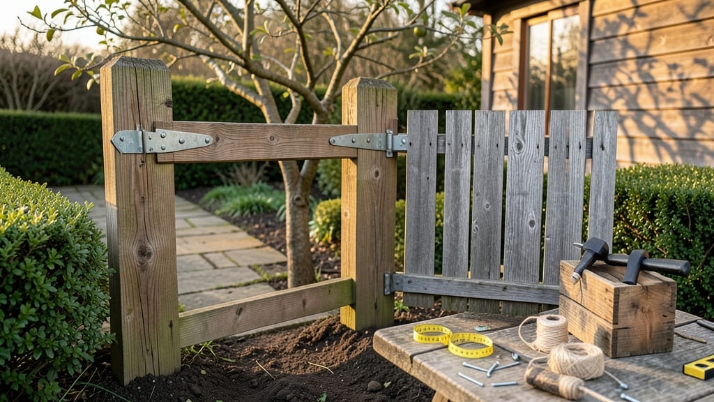 How to Make a Simple Garden Gate: Sturdy DIY Wood Design in Under an Hour