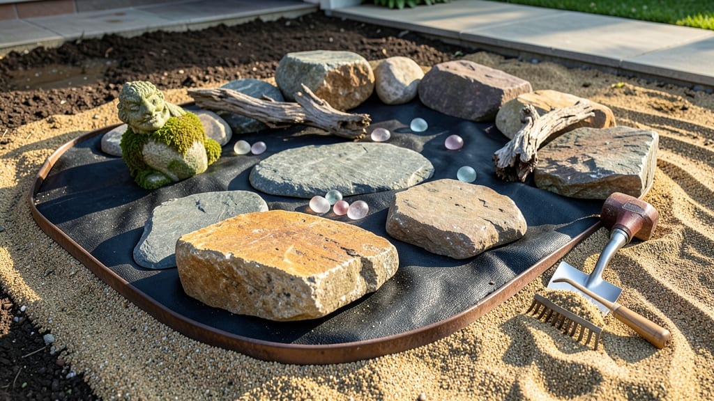 How to Make a Rock Garden Without Plants: Minimalist Zen Design With Stones and Mulch