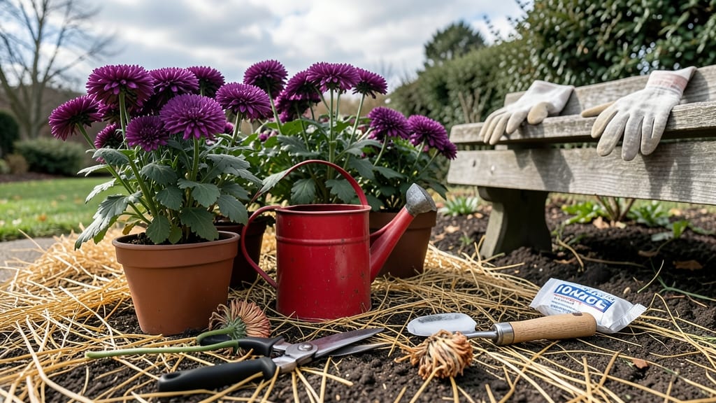 How to Make Mums Last All Fall: Sugar and Vinegar Revival Trick