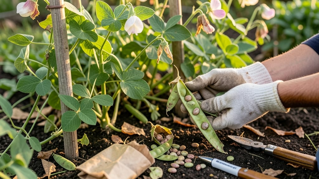 How to Collect Sweet Pea Flower Seeds: Pod-Ripening Timing for Next Year’s Blooms