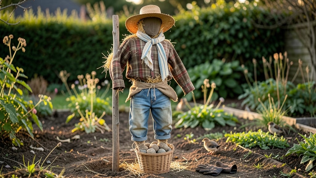 How to Make a Homemade Scarecrow: Rustic Garden Guardian in 30 Minutes