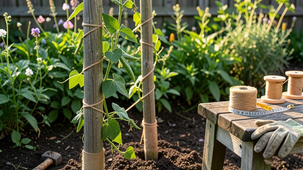How to Make a Trellis With String: Climbing Plant Support That Grows With Your Vines